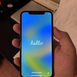 iPhone X 64GB (UNLOCKED) Chrome Sides With Black Back glass 