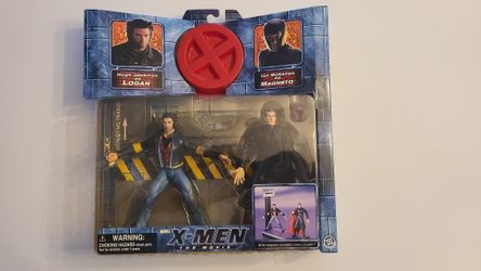 2000 X-Men The Movie 2 Pack Logan VS Magneto
