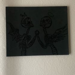 Devil And Angel Painting