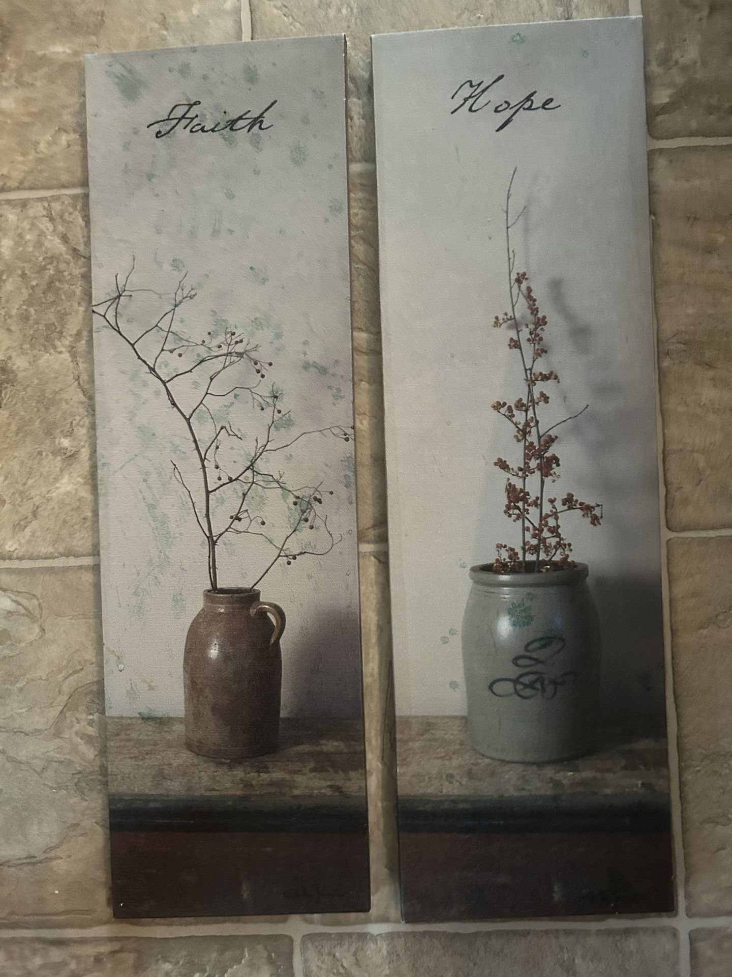 20 1/2 X 6 1/2 Canvas, Faith, And Hope Pictures