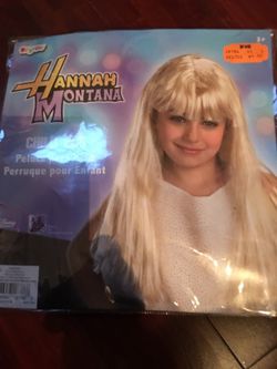 Blonde Wig Hannah Montana Peluca para Nina