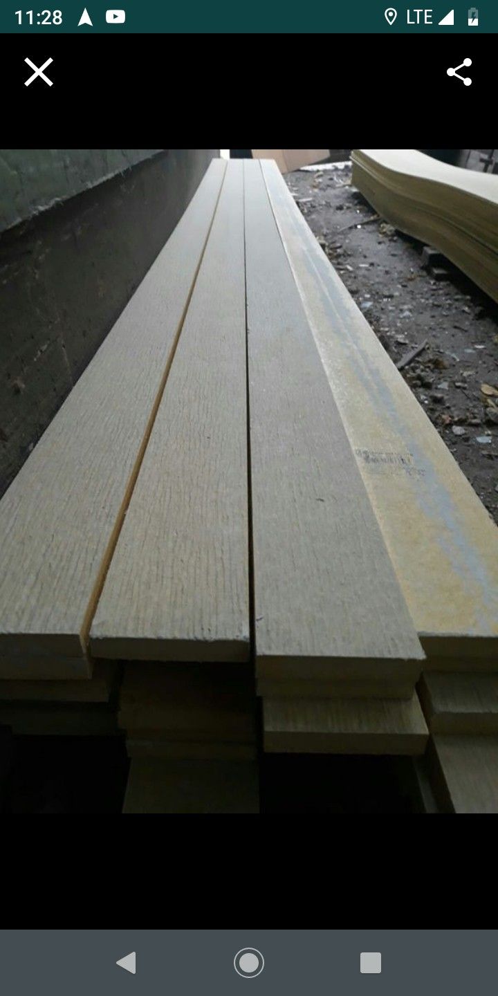1x4 de cemento 12 ft Soffit Solido De 16 .1x6 12 ft 3 1/4 ..Saire Regular