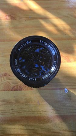 Toyo Optics Zoom lens 80mm-200mm Sr Mount