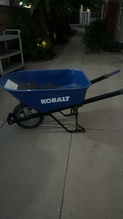 Kobalt steel push wheelbarrow