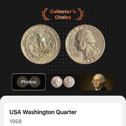 AU 1958 - USA Washington Quarter