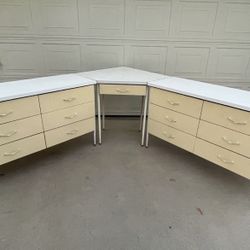 Nice 3 Piece Dresser Set, 2 Dressers & Corner Desk