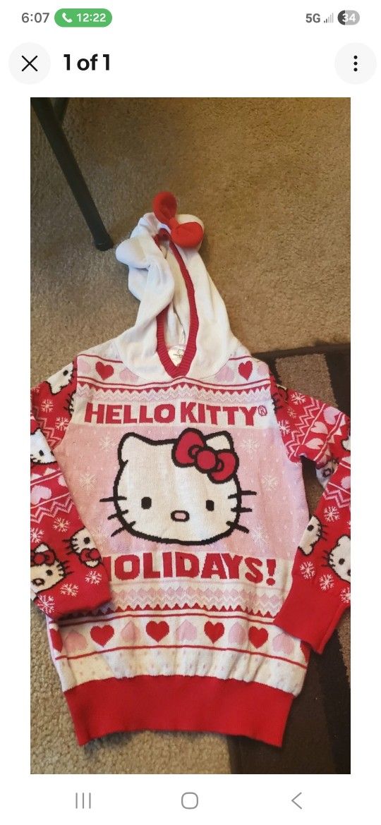 HELLO KITTY SMALL CHRISTMAS SWEATER 