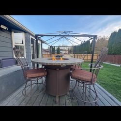 Propane Fire Pit Table And Chairs