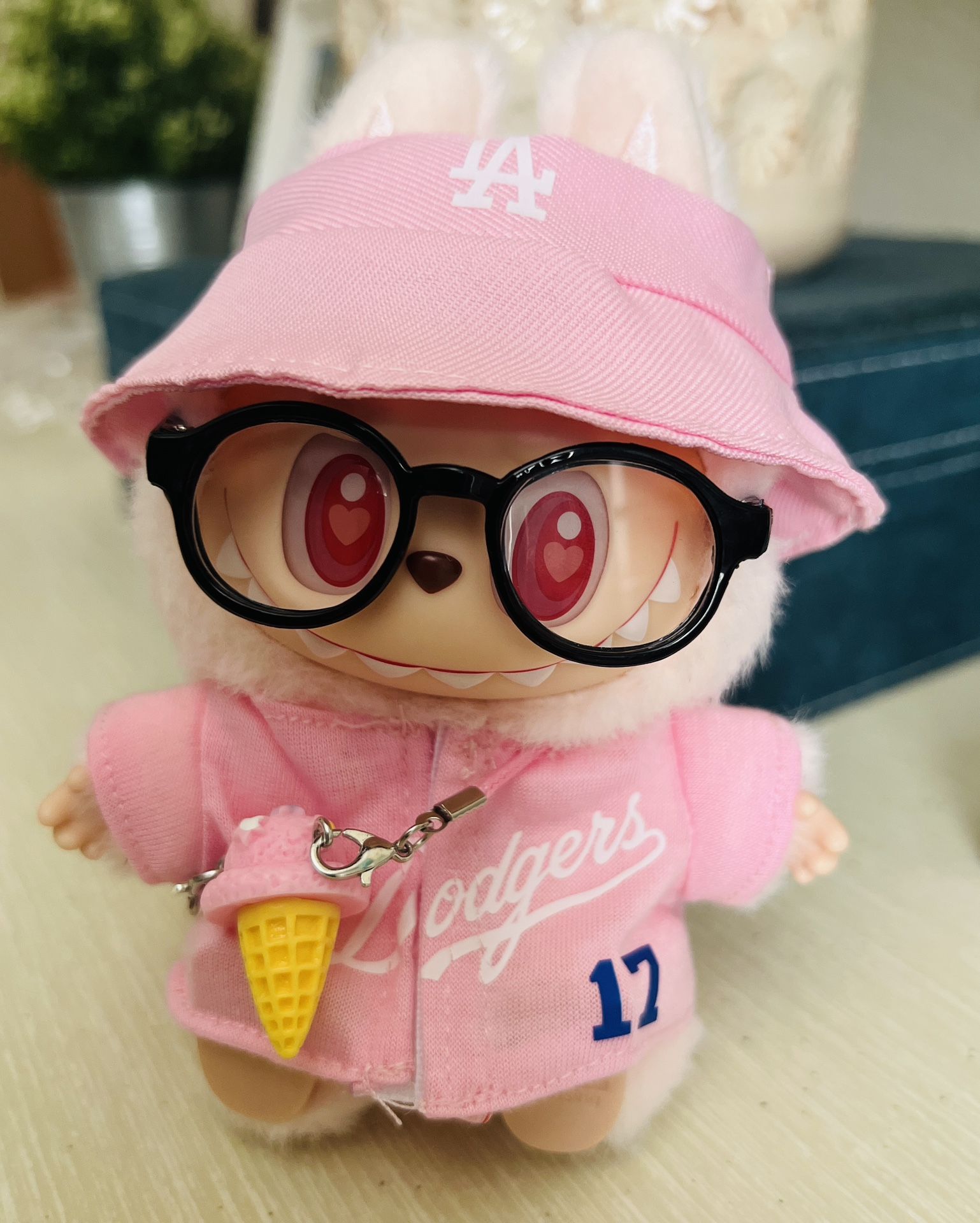 Labubu Pendant Costume- Baby Pink☁️