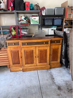 Solid wood buffet