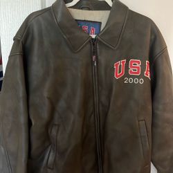 Olympic USA 2000 Leather Jacket 