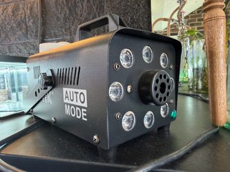 LED Fog Machine w/ Wireless Remote + 1 Gallon Fog Fluid - Like New