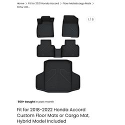 Lasfit 2021 Honda Accord Sport Mats 