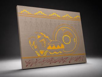 Southwestern Style Textured Canvas Wall Art