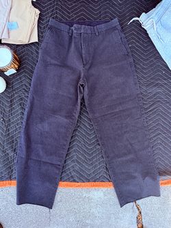 Dark Navy Pinstripe Pants