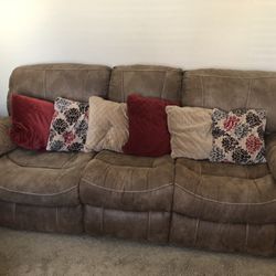 Sofa With One Side Recliner