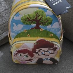 Brand New Pixar Loungefly Carl And Ellie Mini Backpack