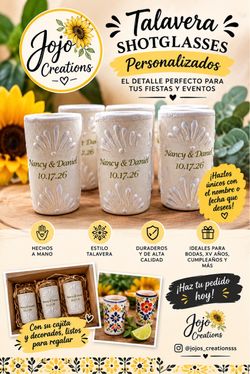 Talavera shotglasses
