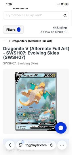 Dragonite v full art rare