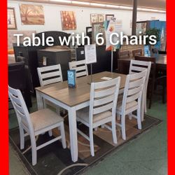 ✨ Dining Table With 6 Chairs