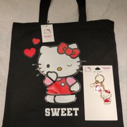 Hello Kitty x Forever 21 Valentine's Day Tote And Keychain