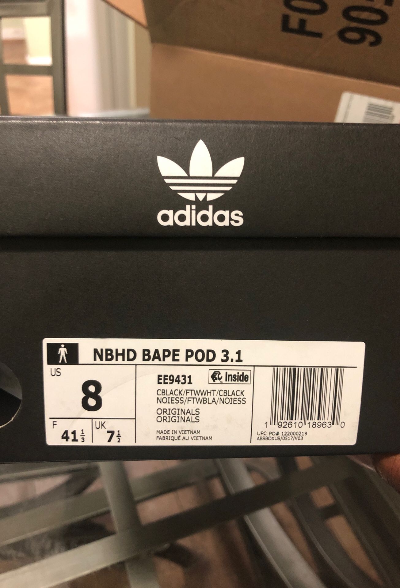 Adidas POD Bape X Neighborhood Size 8