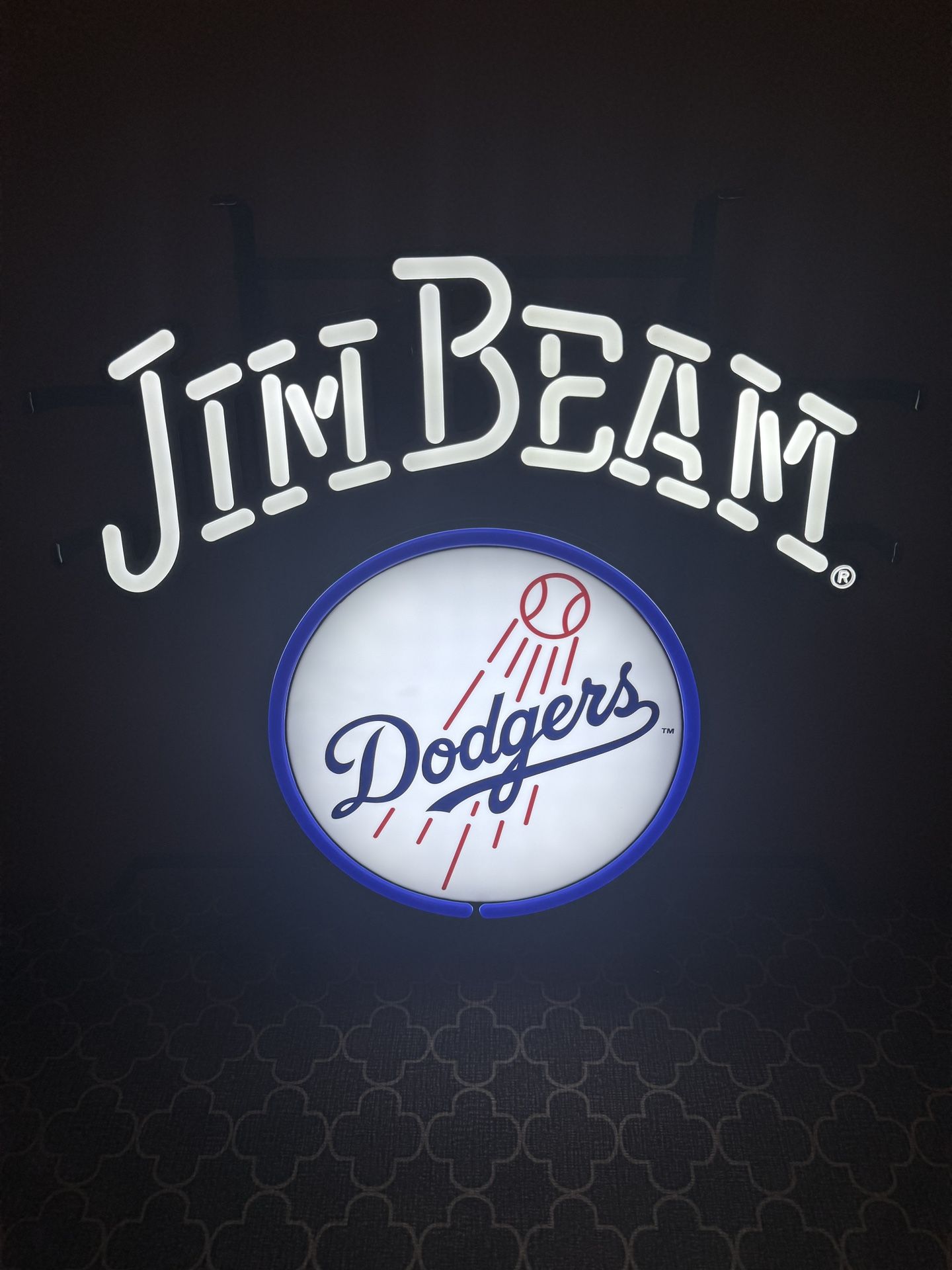 Los Angeles Dodgers Jim Beam Neon Sign