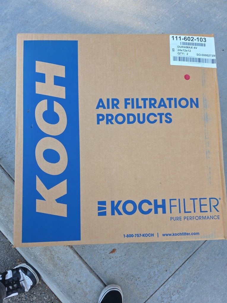24x12x12 DuraMAX Rigid 4V Filter – MERV 13 Koch 111 602 103
