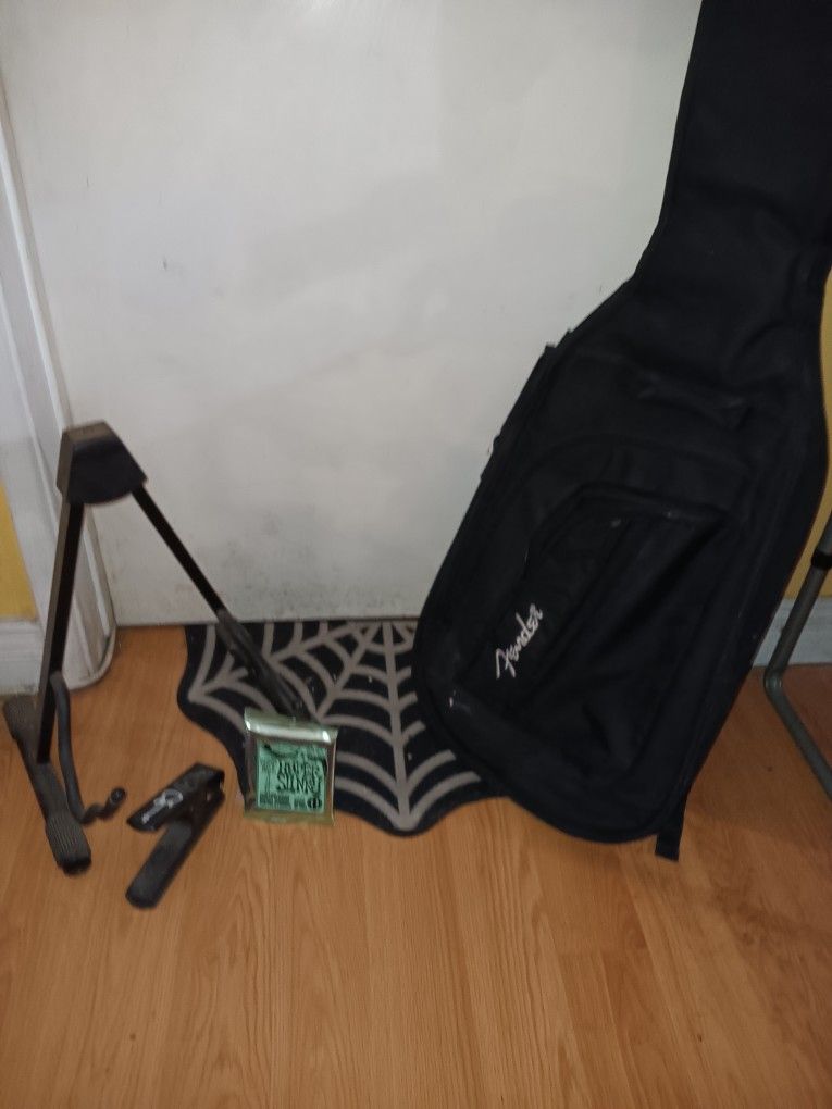 Guitar Case,stand,pick Maker,pack Of Stringss Bundle (NO PARTING OUT)