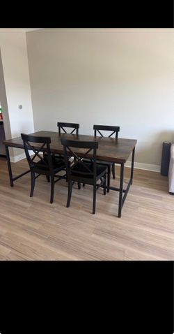 Industrial dining table