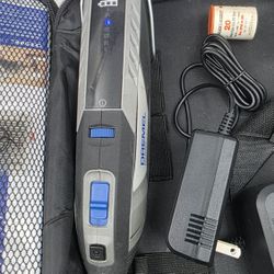 Dremel 8250 12V Lithium-Ion Cordless Brushless Rotary Tool. Note the lack of a collet and chuck.