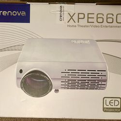 Crenova Home Video Projector, 6800 Lux Full HD LED 