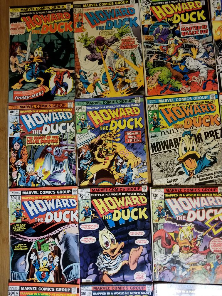 Howard the duck comics 1 -31 MISSING! 2 #1 33 books total