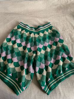Fear Of God 2017 5th Collection Vintage Authentic Royal Jacquard Knit Shorts (XL)