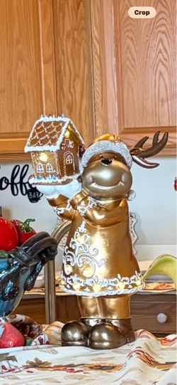 Christmas Decoration 18” Inches Tall With Lights Battery Operated In New Condition