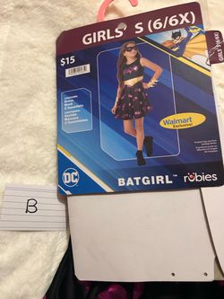 DC Batgirl Girls Halloween Costume Size S (6/6X)