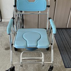 Oasis Space Shower Chair With Wheels