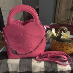 Pink Heart Tiff Purse