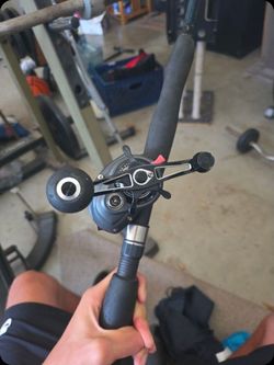 Combo with okuma komodo ss baitcast reel and 7'0  shimano tallus bluewater series