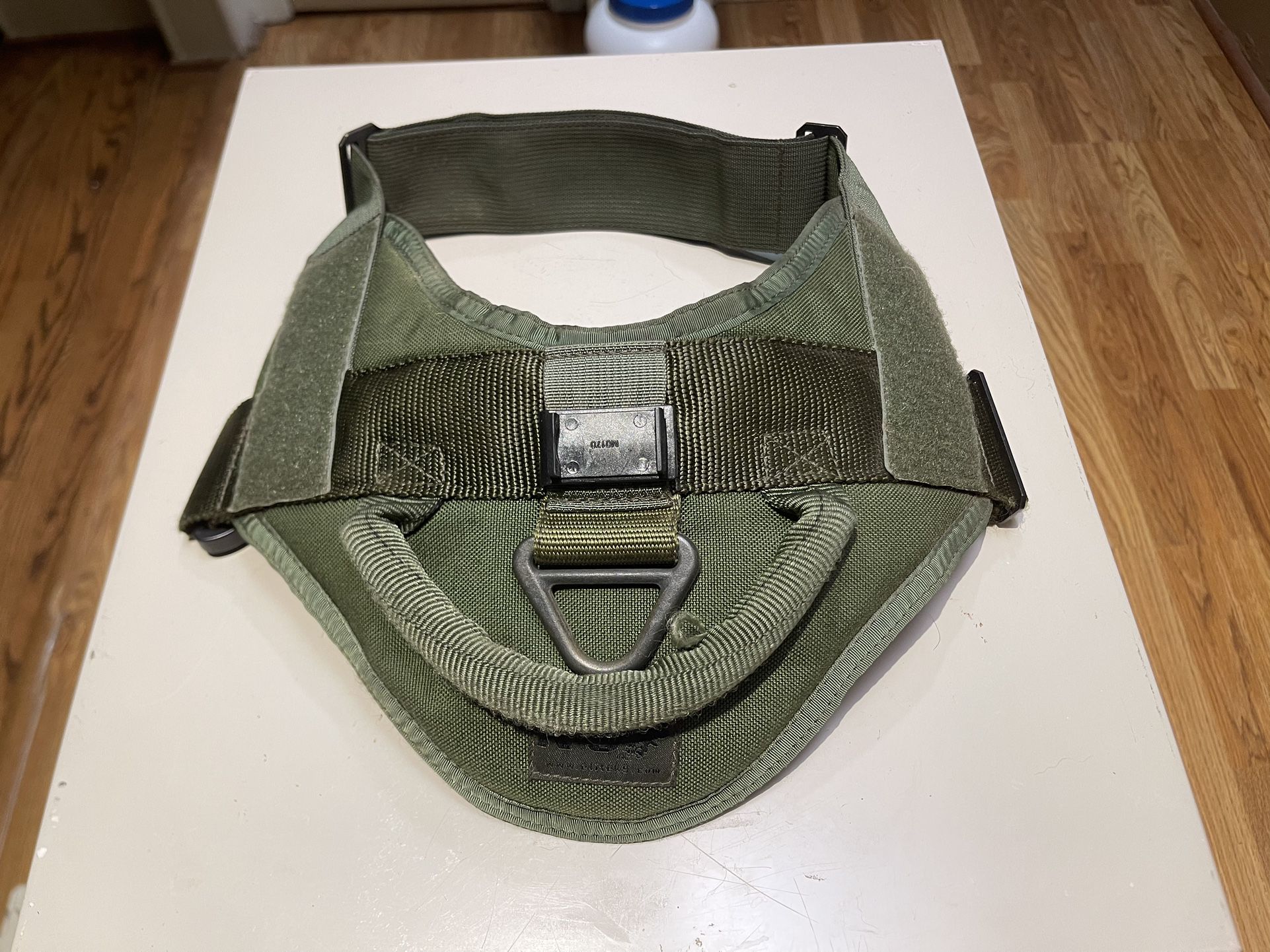 Tactical Patrol Harness w/ Cobra Buckle Elite K9 Mount for Light Handle Dog Harness Olive Drab Green
