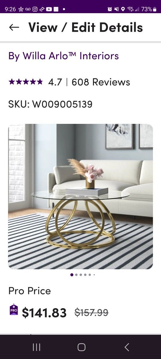 Glass Coffee Table