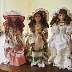 20" Victorian Porcelain Dolls