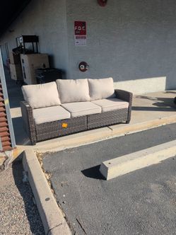 Outdoor Patio Sofa - Wicker King