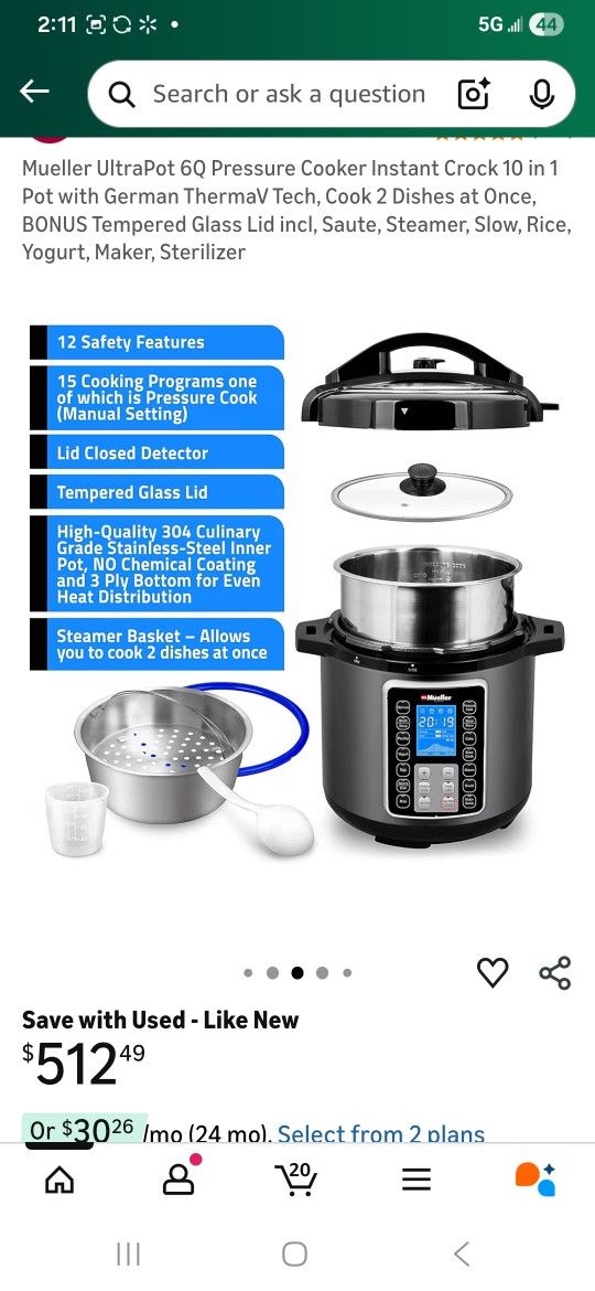 Mueller 10 In 1 Pro Series Cooker 