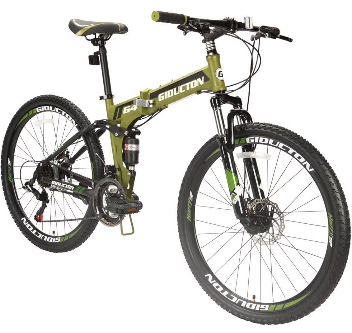EUROBIKE 26” Mountain Bike - Foldable Bicycle 21 Speed 3 colors