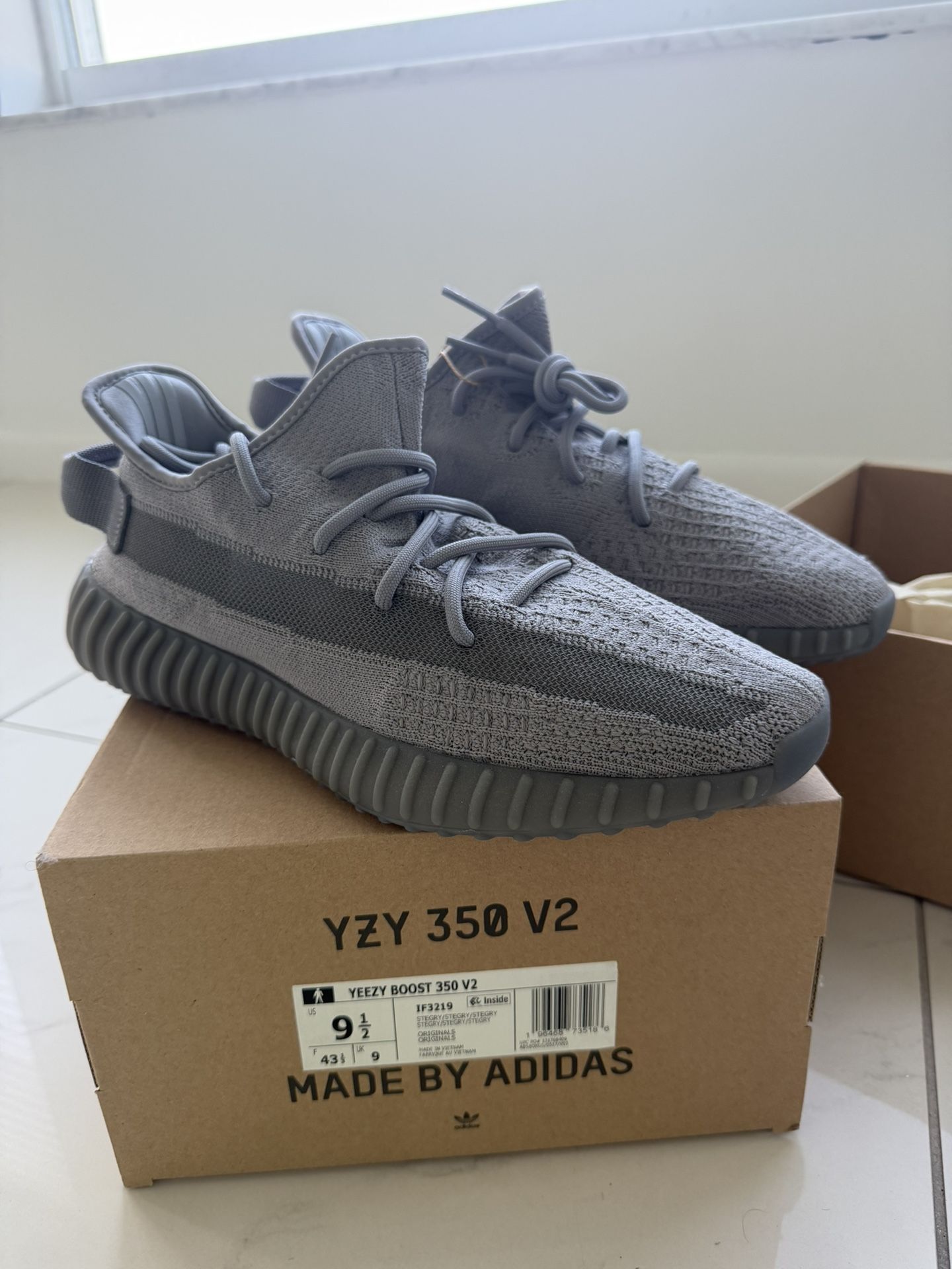 Adidas Yeezy Boost 350 V2 “Steel Grey” IF2319 – Size 9.5 US – Brand New w/ Box