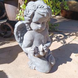 $15 Cement Angel 9" Tall. Great Garden Decor 