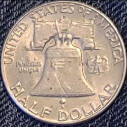 Silver Franklin Half Dollar FBL 