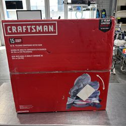 Craftsman 10” 15Amp Folding Compound Miter Saw in Box