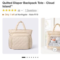 Diaper Bag (backpack Tote Style)